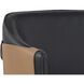 Carter Napa Black / Napa Cognac Dining Armchair